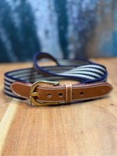 Dooney  Bourke Vintage 1980  s Equestrian Stripe Belt EUC 