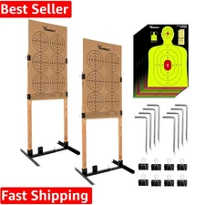 Precision Adjustable Target Stand Set for Paper Shooting - H Shape Design