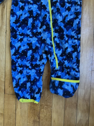 Columbia Infant Fleece Bunting Blue Baby Boy Size 12-18 Months Blue Camouflage - Picture 7 of 7