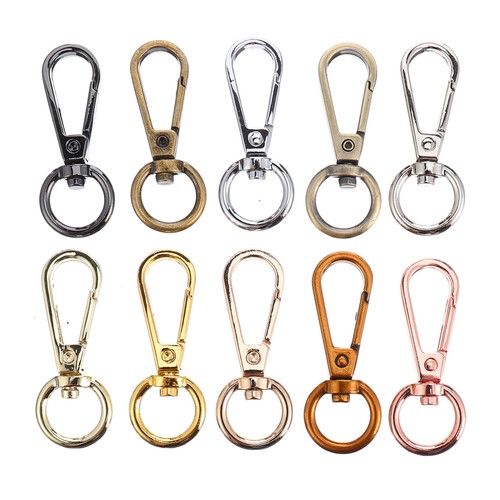 10 Pcs Key Fob Travel Swivel Clasps for Bags Keychain Accessories - Picture 2 of 5