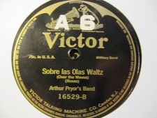 LATIN 1908 John Philip SOUSA's BAND Juventino Rosas Sobre las olas VICTOR 16529