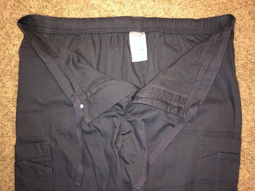 Carhartt Men's Regular Ripstop Cargo Scrub Elastic Waist Gray Pant Size XL - Picture 3 of 7