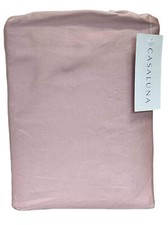 Casaluna FULL Size Supima Percale Solid Sheet Set Blush Pink - Brand New