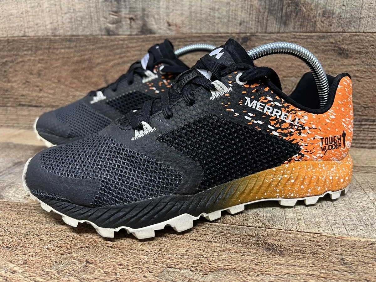 Tough Mudder Orange Merrell Performance Trainers Shoes Size UK 7