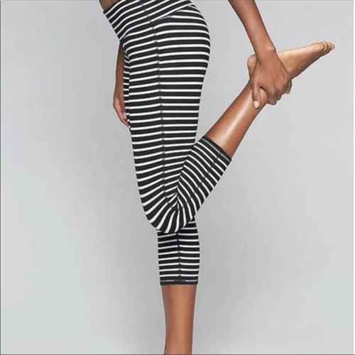 Athleta Chaturanga Striped Capri 