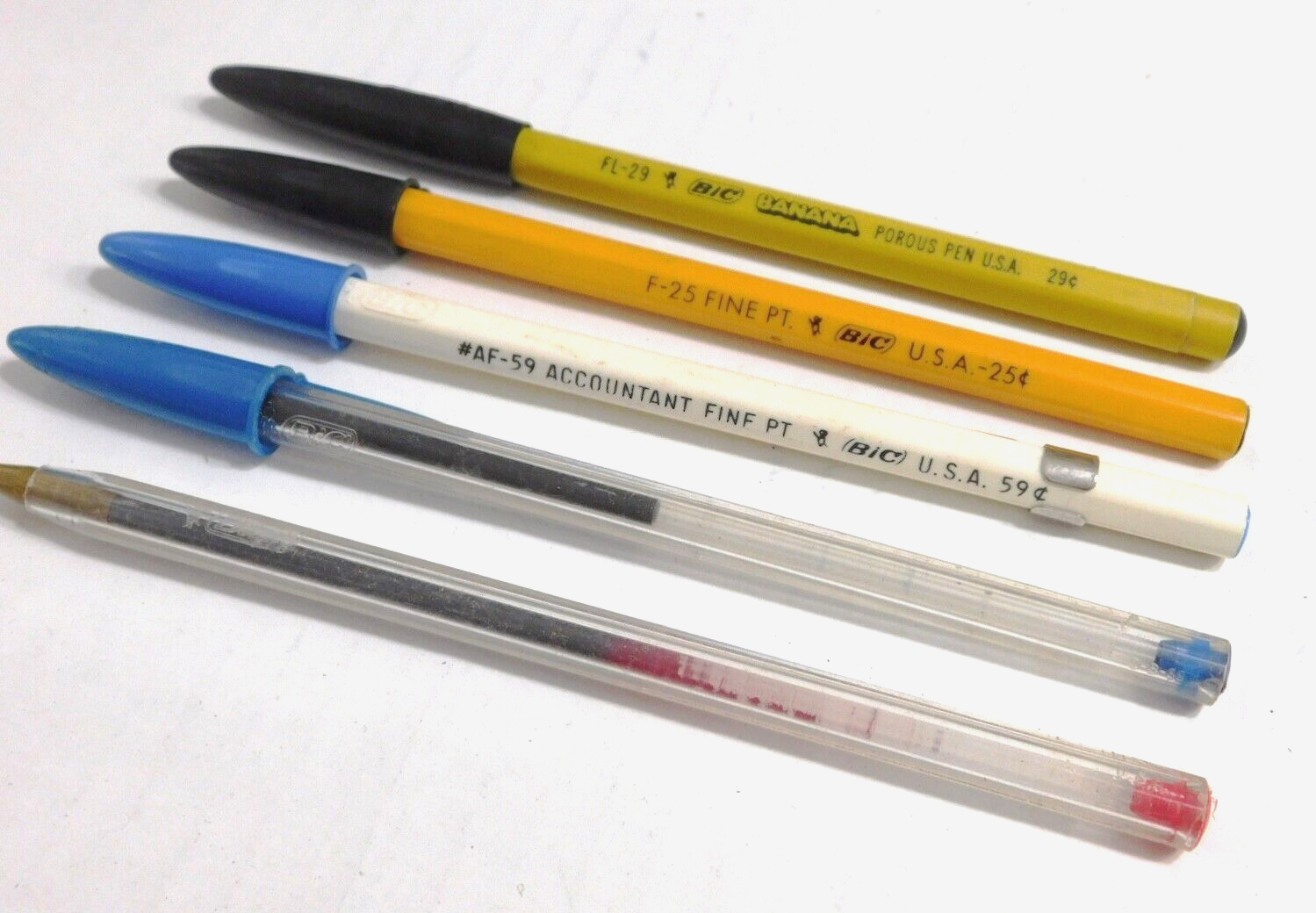 ORIGINAL 1960'S BIC BALLPOINT PENS "BANANA " "ACCONTANT" AND MORE eBay