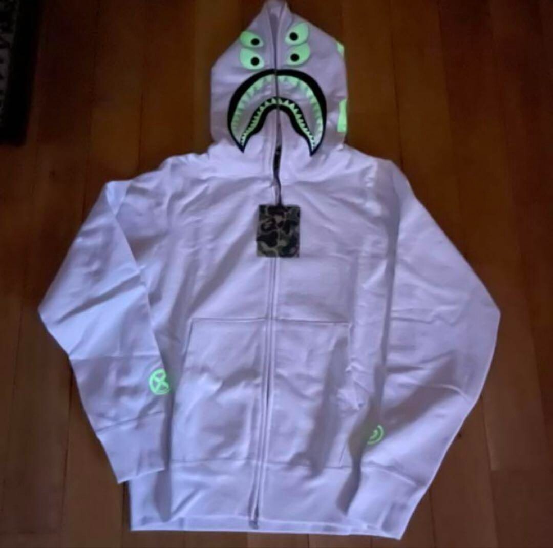 BAPE × BOUNTY HUNTER MAD SHARK FULL ZIP HOODIE A Bathing Ape