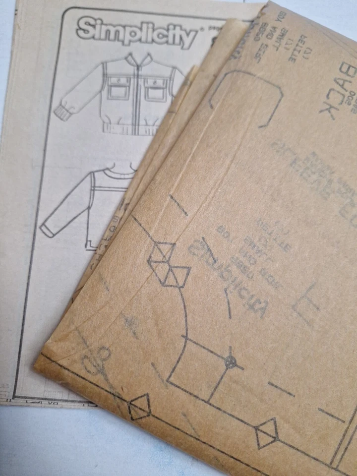 Cargo Pants Jacket Top Girls Boys S 7 Simplicity 8820 Sewing Pattern Cut VTG - Image 4 of 4