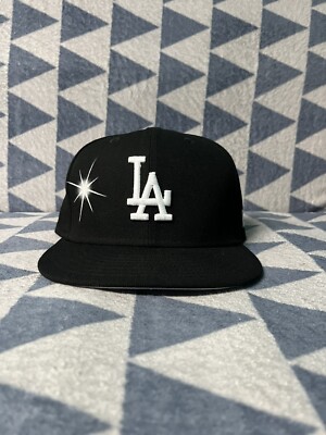 Ay El Ay En Los Angeles Dodgers Fitted Hat Black | eBay