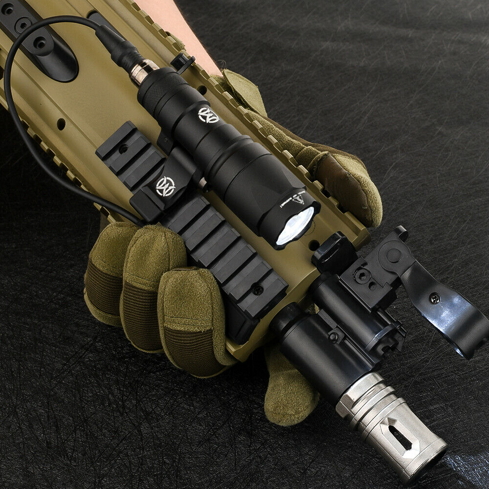 WADSN Tactical M340A LED Scout Flashlight Light Picatinny For M