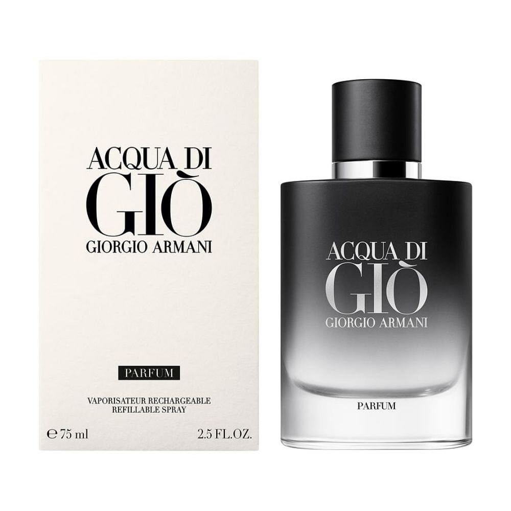 ARMANI ACQUA DI GIO' PARFUM REFILLABLE RICARICABILE - 75 ml - NUOVO, SIGILLATO