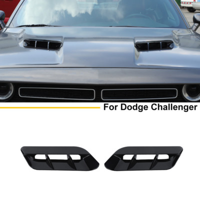 For Dodge Challenger 2015+ Black Hood Scoop Air Vent Cover Exterior Accessories