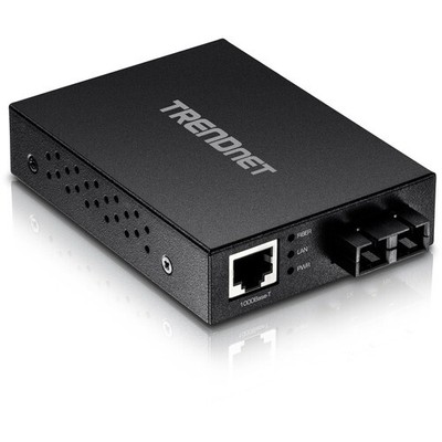 TRENDnet 1000Base-T to 1000Base-SX Multi-Mode SC Fiber Converter; Up to 550m (18
