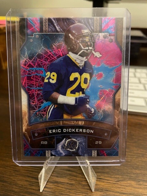 2024 Topps Resurgence #52 Eric Dickerson Sky Blue And Pink Shock LA Rams