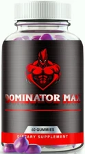 Dominator Max Advanced Male Gummies, Enhancement & Stamina for Men 60ct