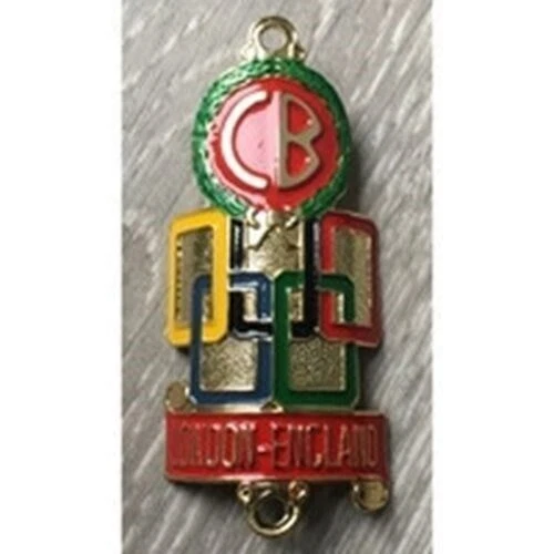 CLAUD BUTLER Olympic Ring Metal Headbadge
