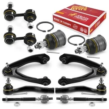 Control Arm Ball Joint Tie Rod Sway Bar Link Tie Rod Set for 97-01 Honda CR-V