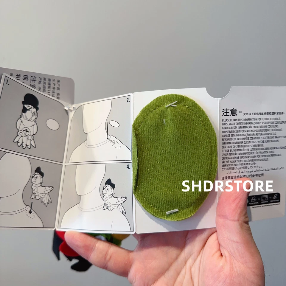 Disney Auténtico Piratas del Caribe Loro Hombro Pal Peluche Imán Foto 4 de 4