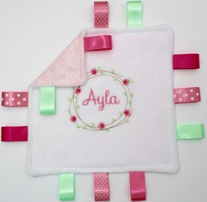 personalised taggy blanket