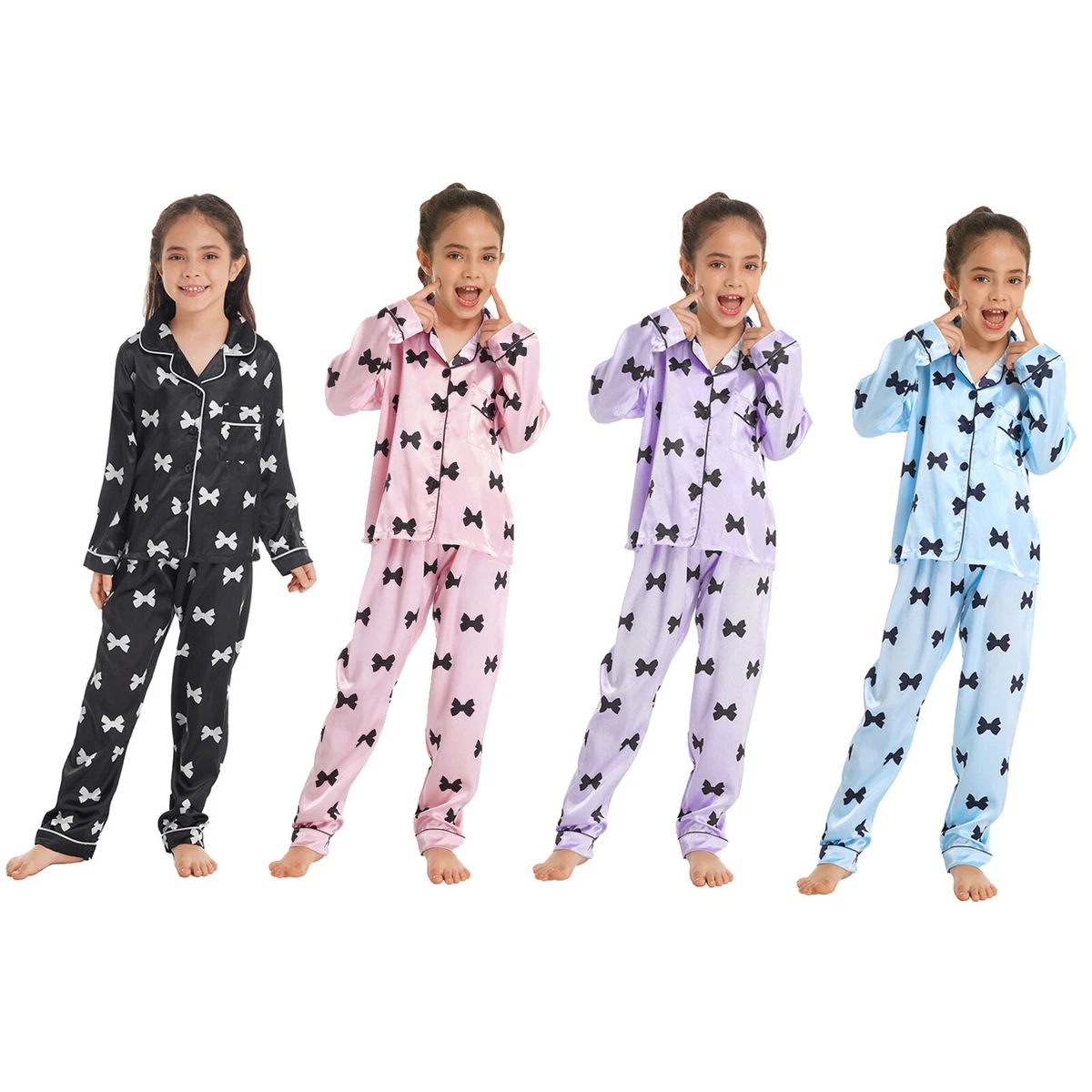 Silk Pajama Sets for Kids, Girls & Boys Pajamas