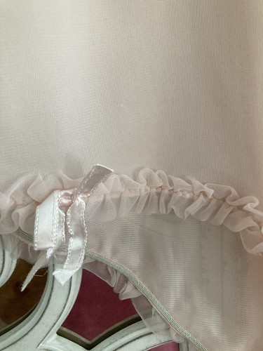 NWOT Vtg Gotham Gold Stripe Nylon Tricot Ruffle Applique Dbl Gusset Panties! 5 - Picture 5 of 12