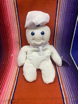 Vintage 90s Pillsbury Doughboy Beanie Plush 8” New With Tags | eBay