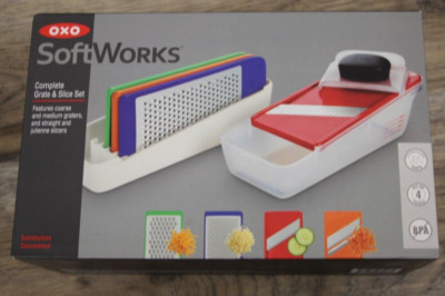 NEW OXO Softworks Complete Grate and Slice Set - 4 in 1 Set for Meal Prep