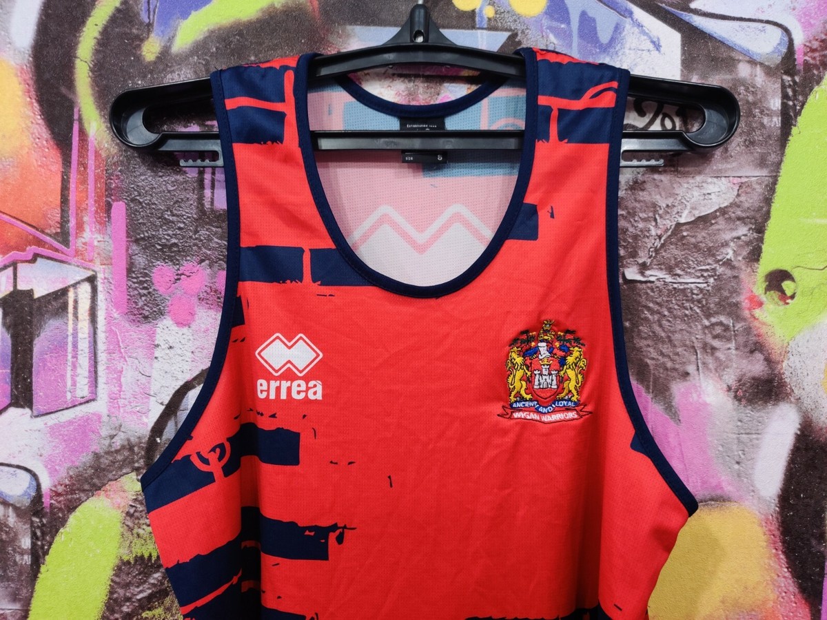 Wigan Warriors Rugby Team England Sleeveless Jersey Shirt