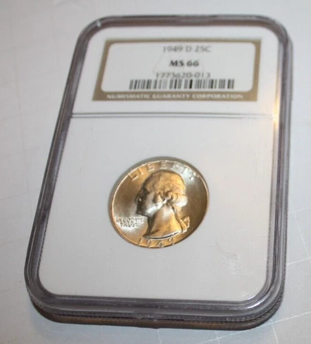 1949-D Washington Silver Quarter MS66 NGC