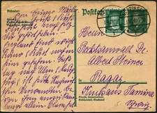 Germany Göppingen Stationery Postal Card to Ragaz Switzerland 1929 Europe