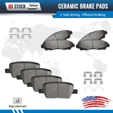 Front and Rear Ceramic Brake Pads Fit For Chevrolet Blazer Traverse GMC Acadia