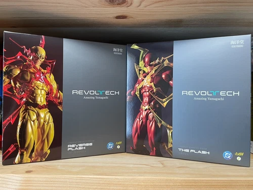 Kaiyodo Revoltech Amazing Yamaguchi The Flash & Reverse-Flash Action Figure JPN