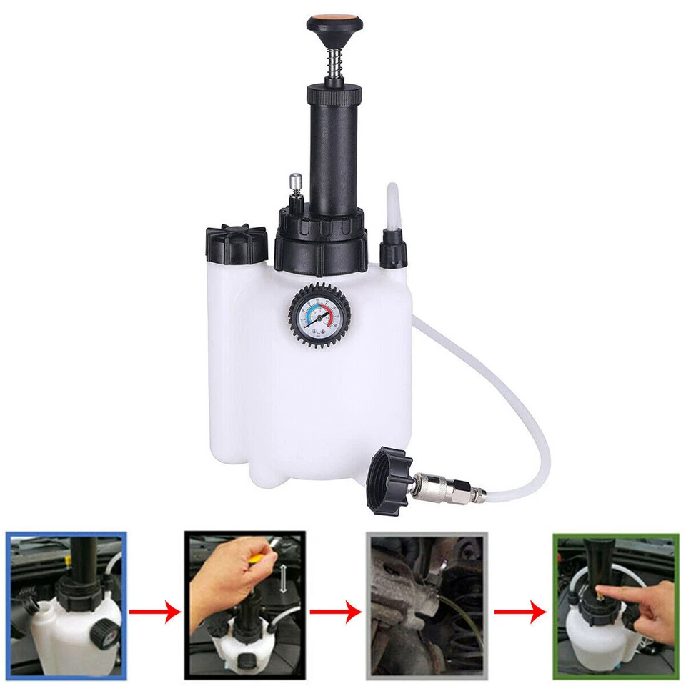 3L + 1L Brake Bleeder Clutch System Manual Pressure Tool Kit with E20 Adapter - image 4 of 4