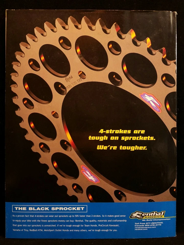 Racer X Motocross MX Motorcycle Dirt Bike Magazine March 2004 Ernesto Fonseca - Image 2 of 2