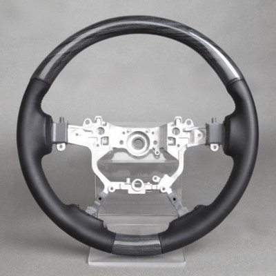 Wood Grain Leather Steering Wheel for Toyota Land Cruiser Prado