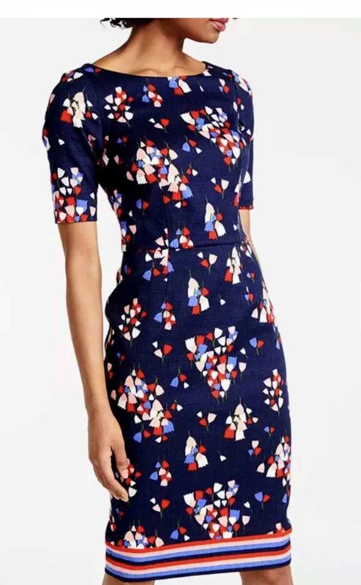 Boden Fleur Fitted Floral Dress W0144 Size UK 10 Wedding.Cocktail | eBay UK
