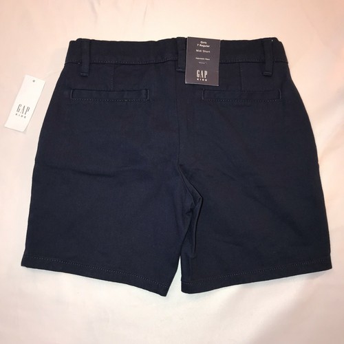 Gap Kids Girl's Uniform Bermuda Midi Shorts Size 7 Regular Adjustable Blue NWT - Picture 5 of 11