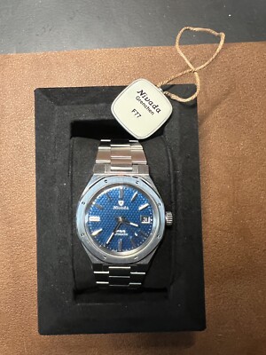 Nivada Grenchen F77 Blue Dial With Date Watch 84 Out Of 300 Wore 2