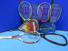 LOT OF 8 RACKETS TENNIS DIFFERENT BRANDS AND SIZES USED