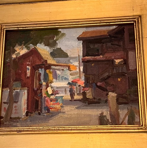 Amazing Ken DeWaard Oil Painting Plein Air St Michaels MD Street Scene 2009 !! - Picture 4 of 14