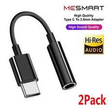 2x Type C to 3.5mm Aux Jack Headphone Earphone Adapter Fit Google Pixel 7a 7 6a