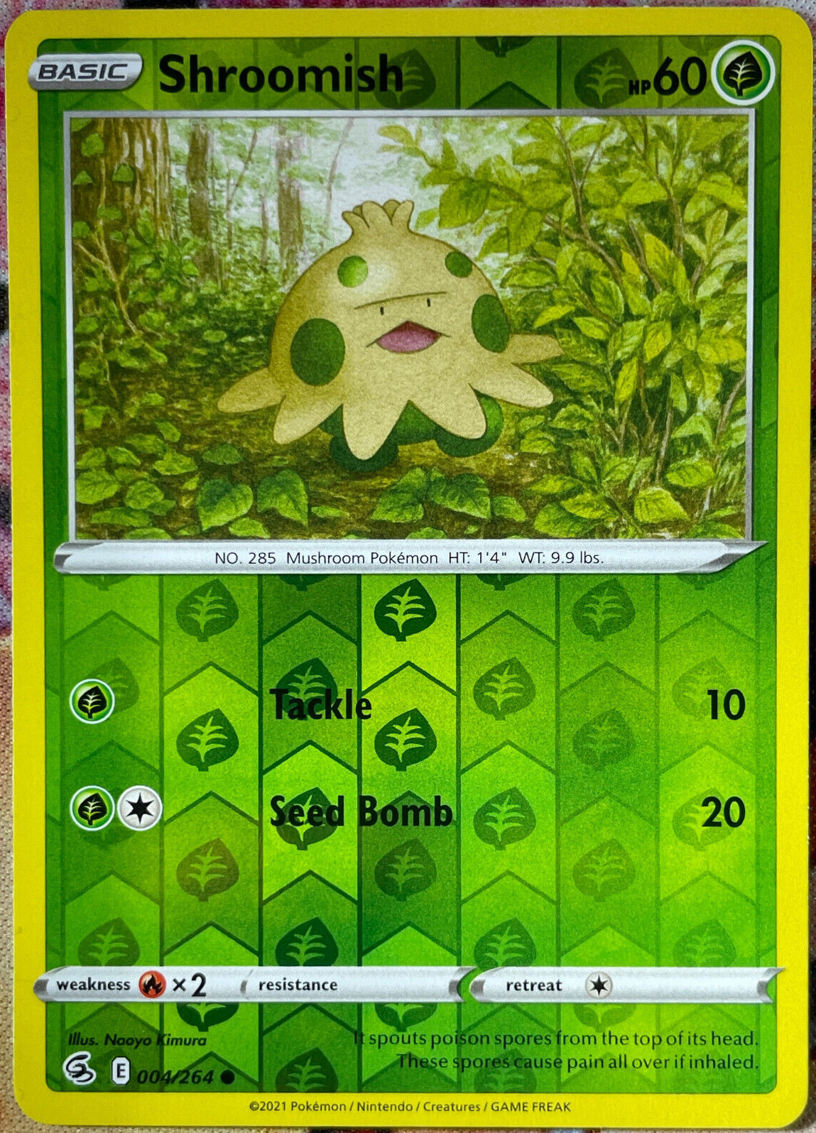Shroomish Reverse Holo - 004/264 - Fusion Strike Pokemon 2021