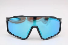 Kapvoe X76 Black/Blue Mirror Shield Sunglasses 65-23-127