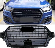 For 2016-2019 Audi Q7 4M Sline Q7 SQ7 Front bumper black mesh Grill grille
