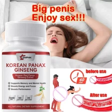 New/Korean Red Panax Ginseng Extrad 1600mg 60 Capseles-High Strength Ginsenoside