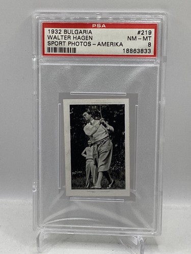 1932 Bulgaria #219 Walter Hagen PSA 8 Sport Photos - Amerika