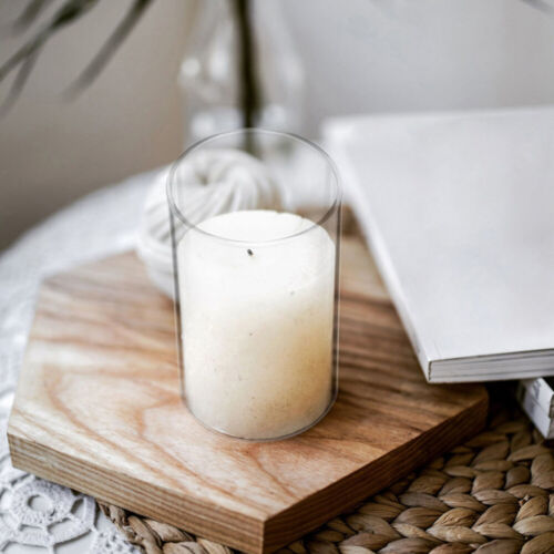 Glass Hurricane Candle Holder Sleeve Chimney Tube Cylinder Shade - Picture 7 of 12