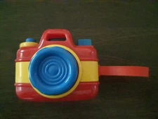 Royal VTG 1987 Collectible japan Baby Toy  camera red blue yellow hard plastic