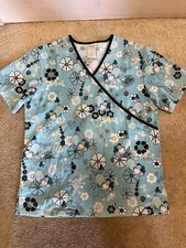 Disney Eeyore Daisy Scrub Top Size Small
