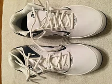 new with box men's 3N2 pulse metal white/navy blue baseball cleats size 13